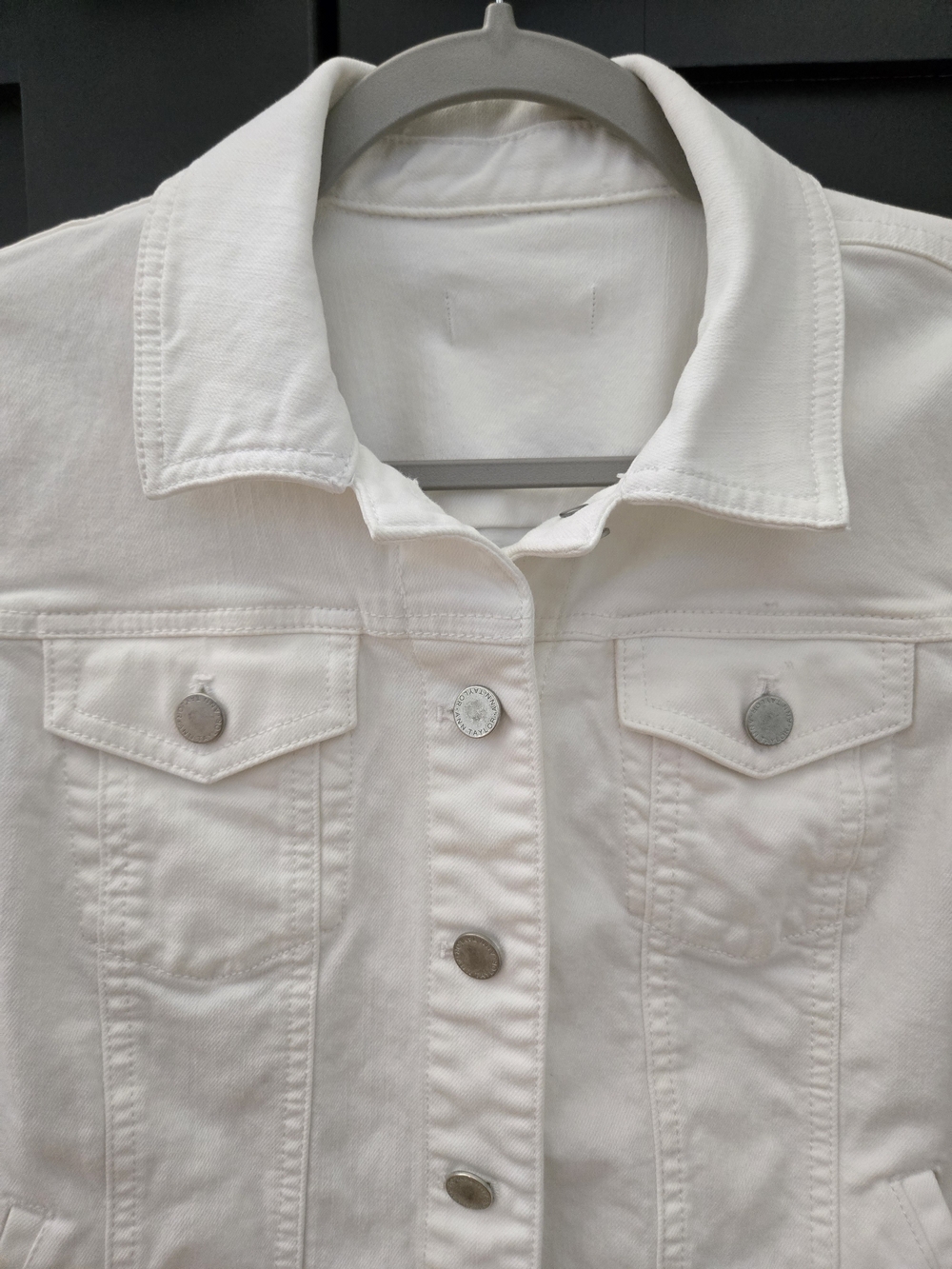 Ann Taylor White Denim Jean Jacket - Picture 2 of 9